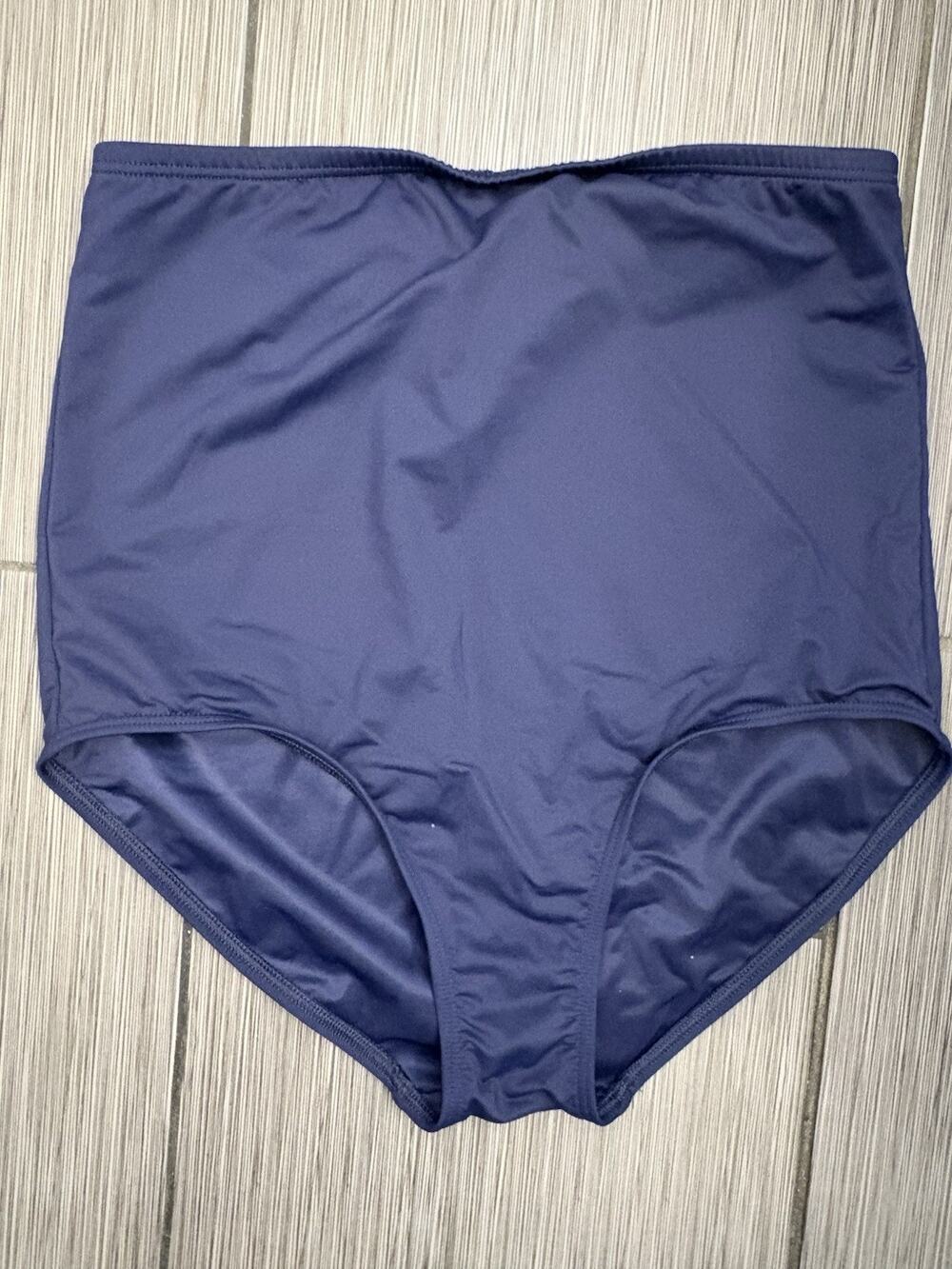 Lands' End Women's UPF High Waist Full Coverage Tummy Control Bikini Bottom 14